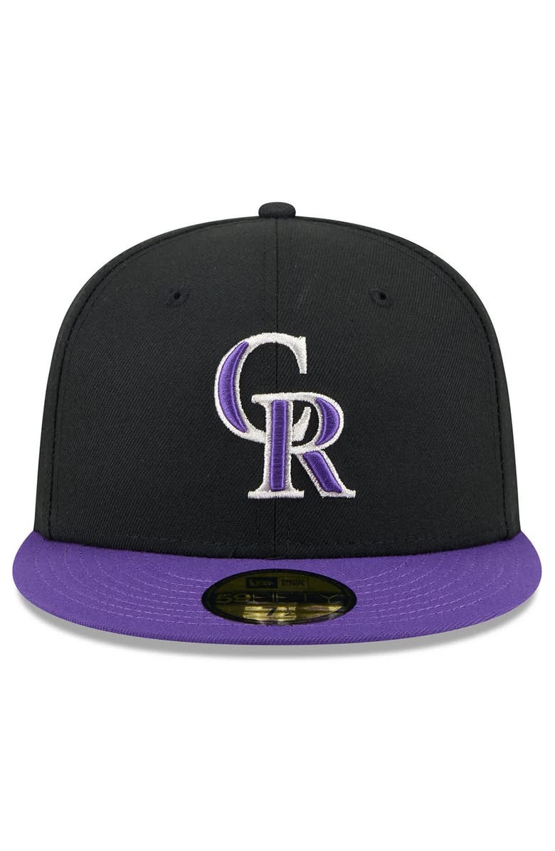 New Era Men's New Era  Black Colorado Rockies 2025 Jackie Robinson Day 59FIFTY Fitted Hat, Alternate, color, 