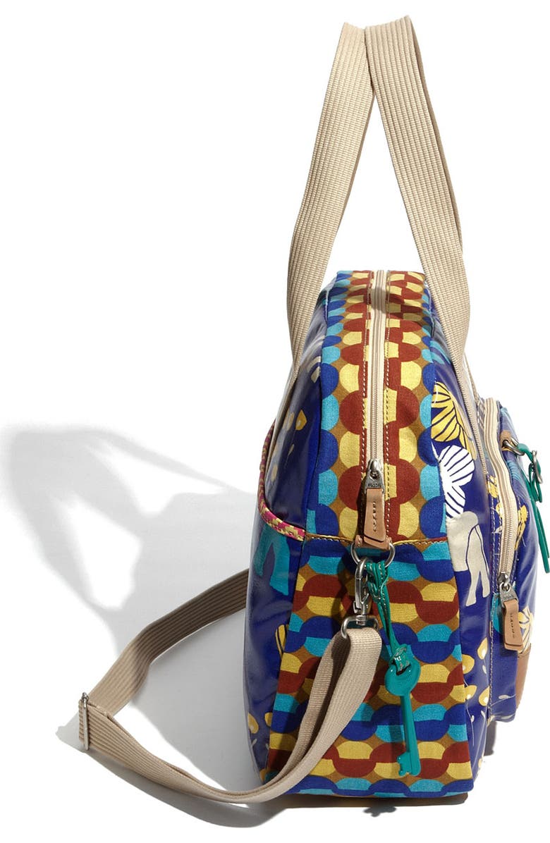 Fossil 'Key-Per II' Coated Canvas Tote, Alternate, color,