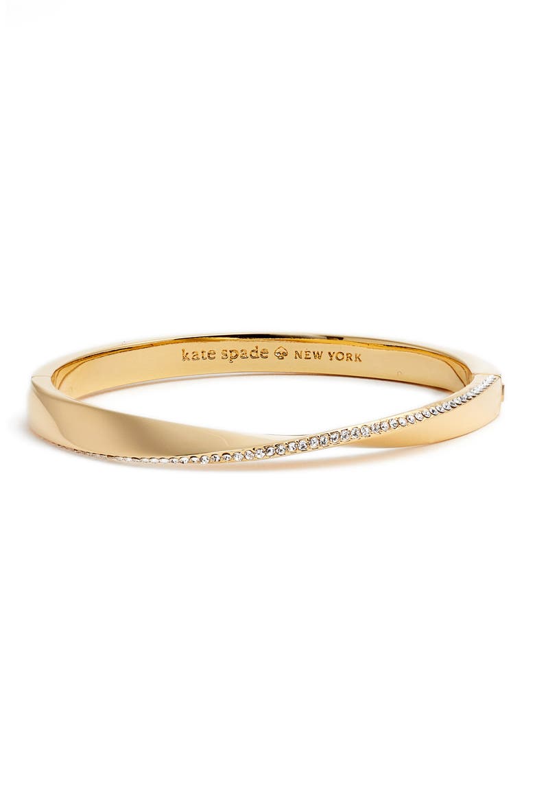 do the twist pavé bangle, Main, color, GOLD