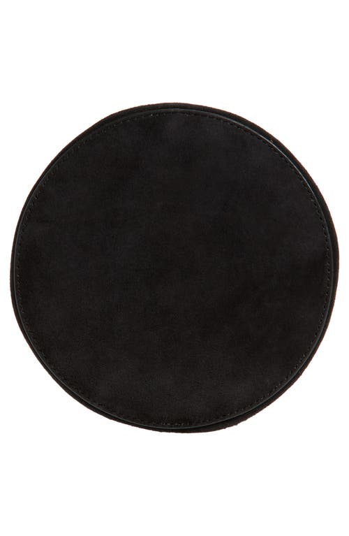 Alaïa Small La Canette Suede Crossbody Bag In Black