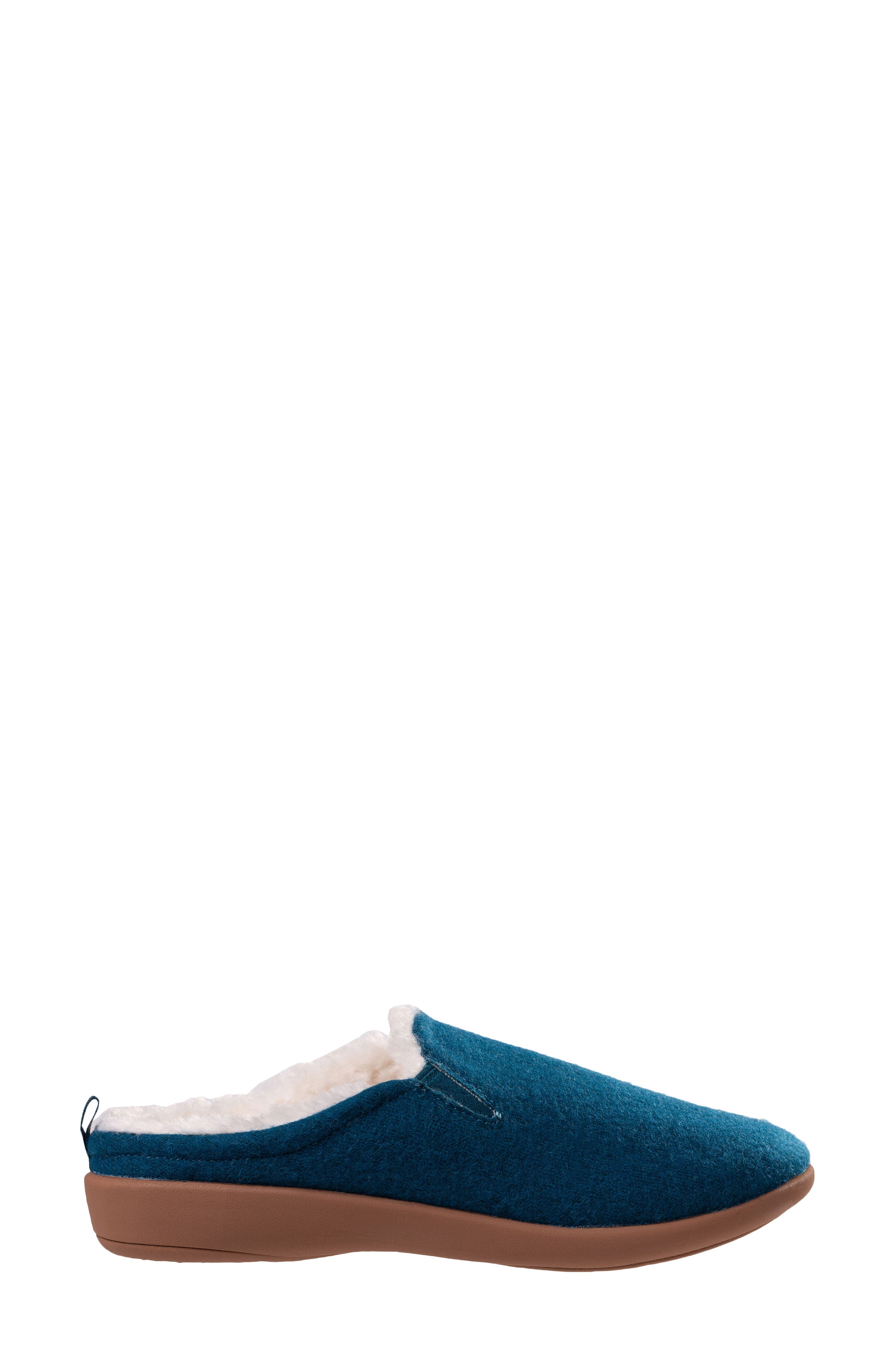 Revitalign Dundee Cozy Faux Shearling Lined Slipper, Alternate, color, Dark Teal