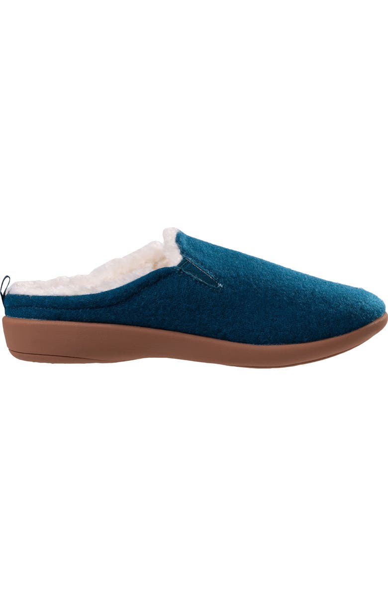 Revitalign Dundee Cozy Faux Shearling Lined Slipper, Alternate, color, Dark Teal