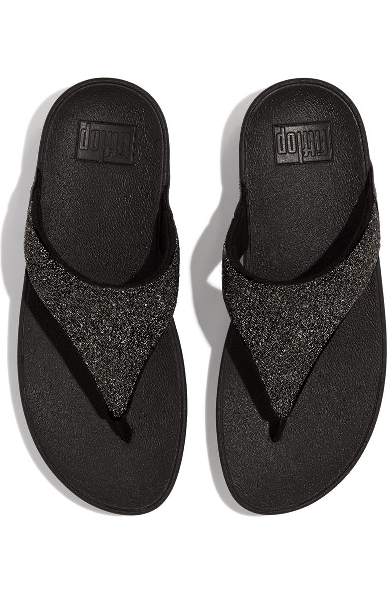 FitFlop Lulu Crystal Flip Flop, Alternate, color,