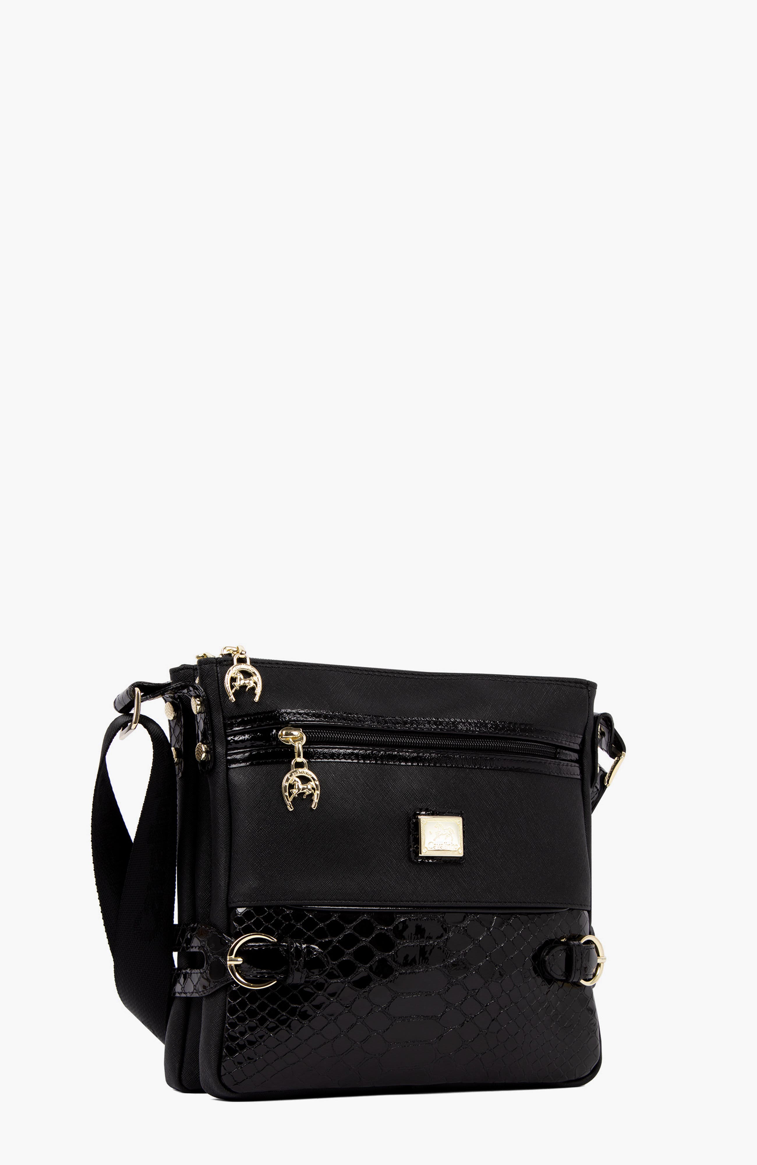 Cherry Blossom 390 Crossbody Bag, Alternate, color, Black