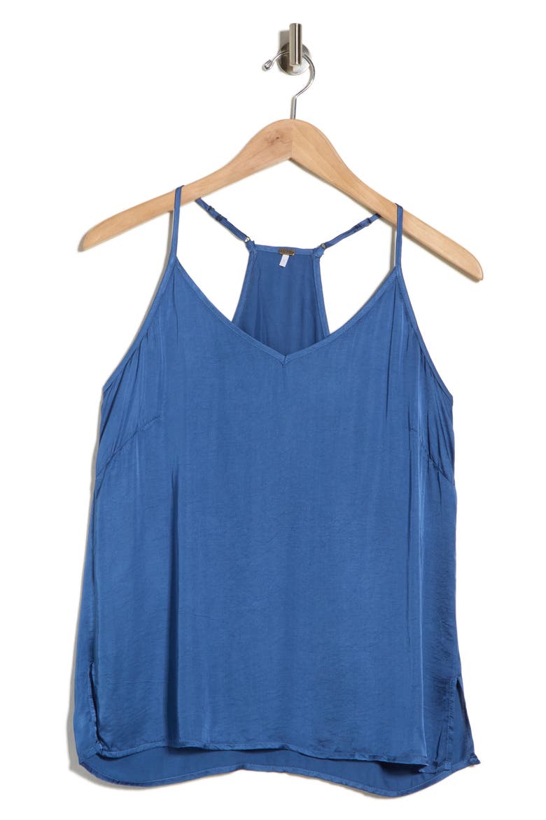 Mi Amor Satin Camisole, Main, color, LAKE