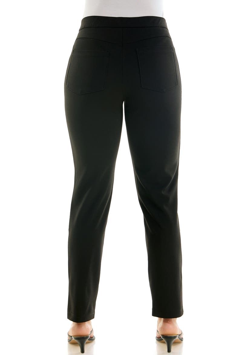 Ponte Narrow Leg Pants, Alternate, color, BLACK