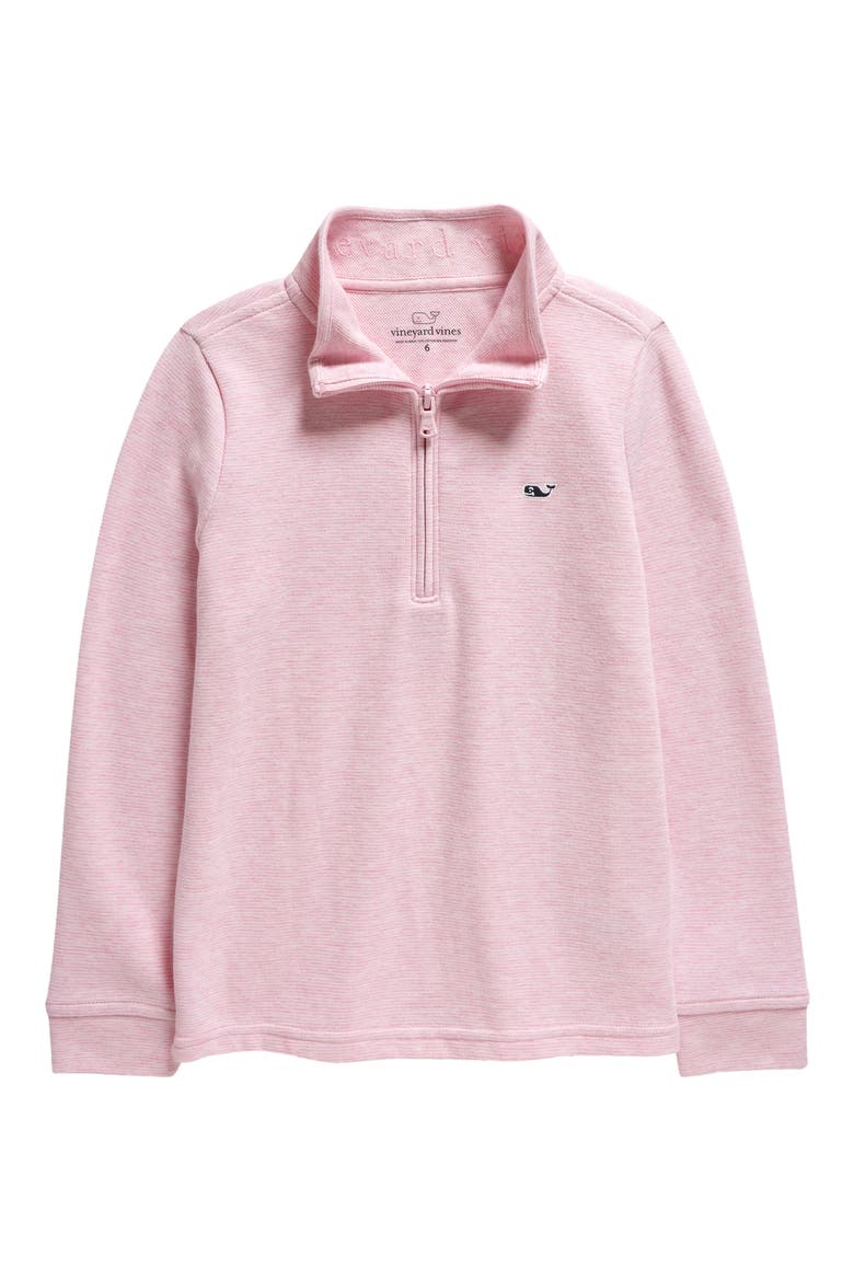 Kids' Saltwater Quarter Zip Sweatshirt, Main, color, PINK CLOUD SOLID