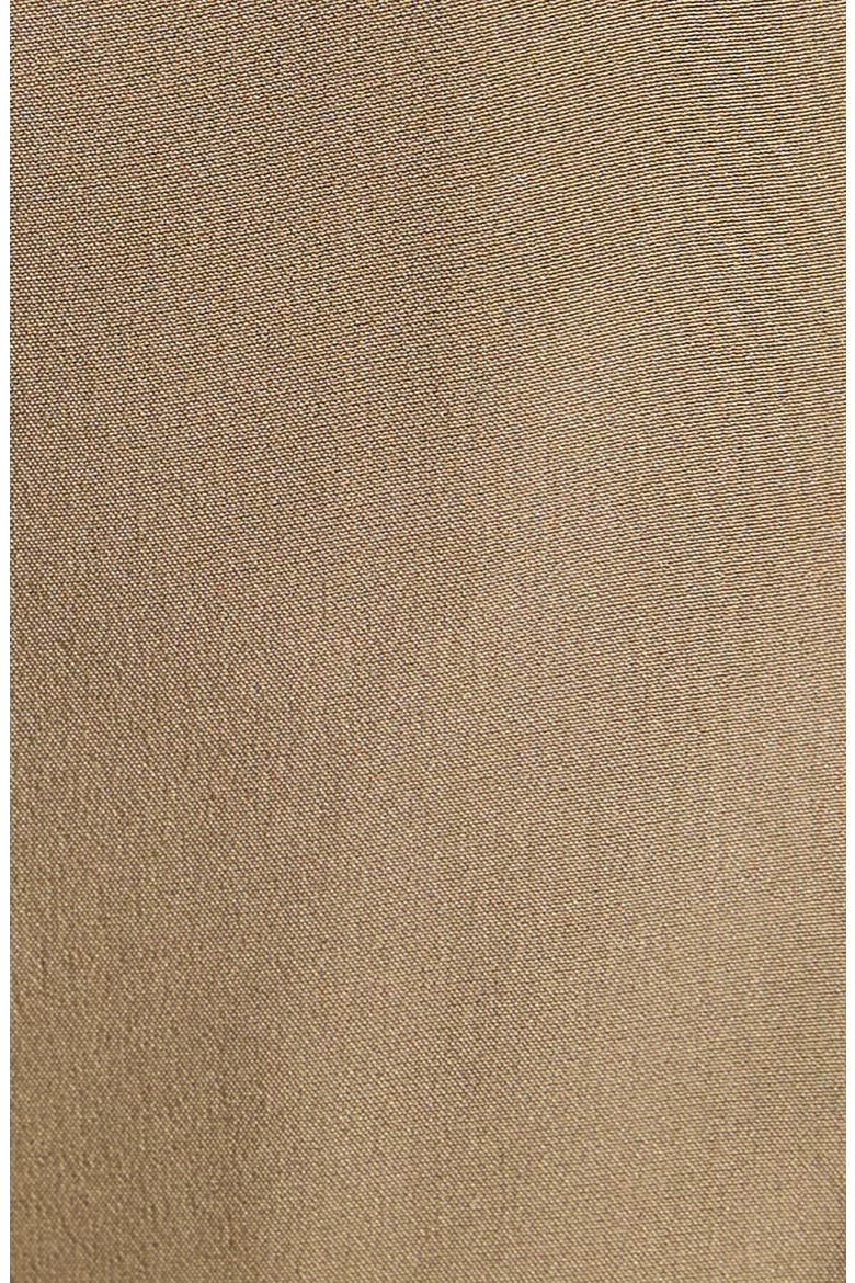 Pleated Wide Leg Silk Crêpe de Chine Pants, Alternate, color, FG501 KHAKI