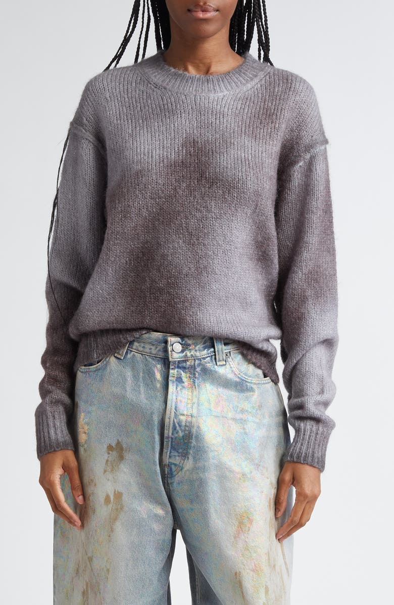 Acne Studios Koros Sprayed Crewneck Sweater, Main, color,