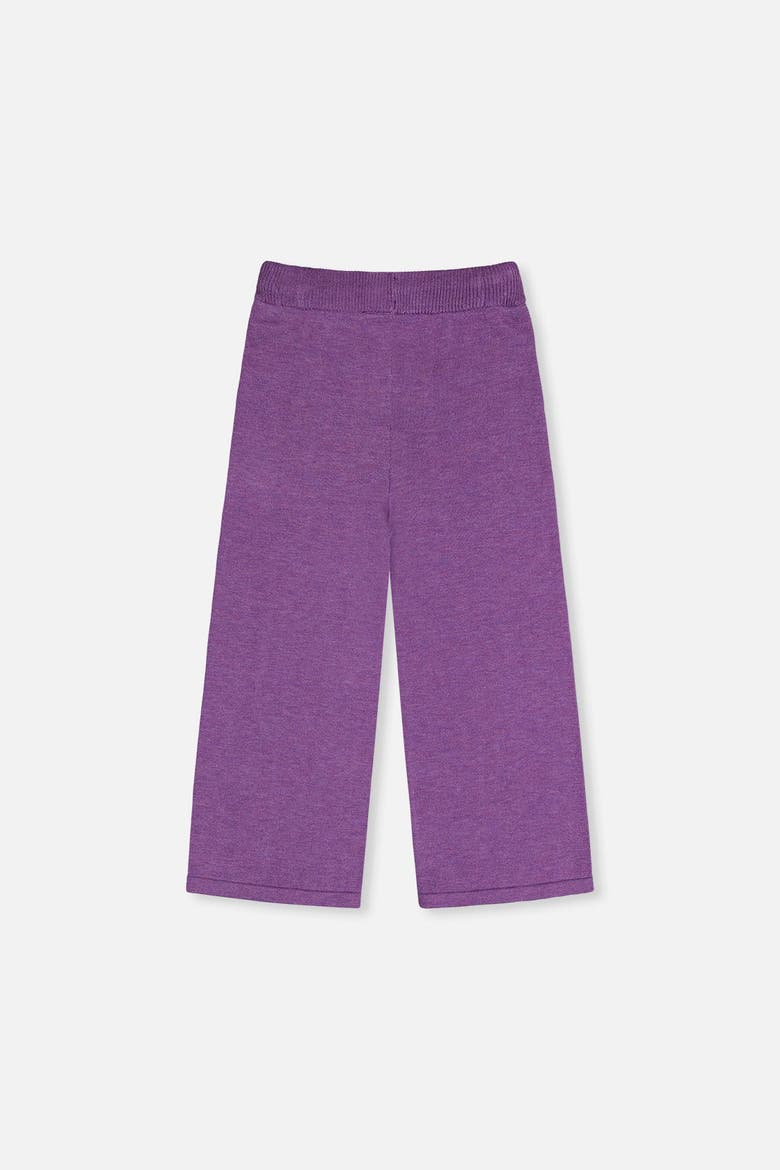 Cozy Texture Wide Leg Knitted Pants, Alternate, color, Violet
