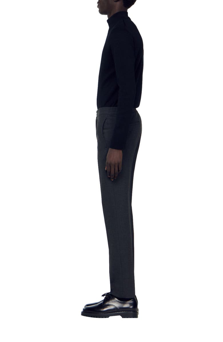 SANDRO Jersey trousers, Alternate, color,