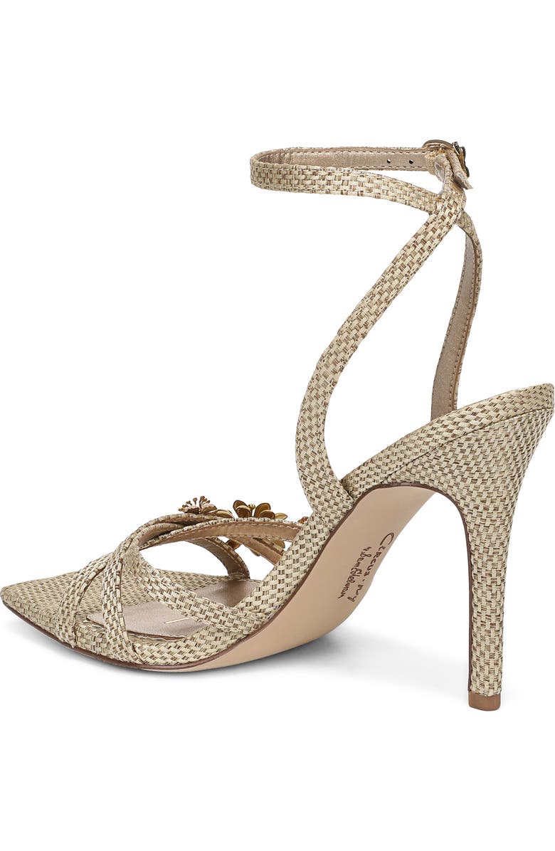 Circus NY by Sam Edelman Bria Flora Ankle Strap Sandal, Alternate, color, Light Natural