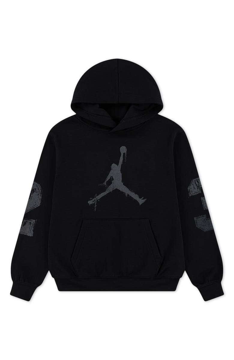 Jordan Kids' Jumpman Fleece Graphic Hoodie, Main, color, Black