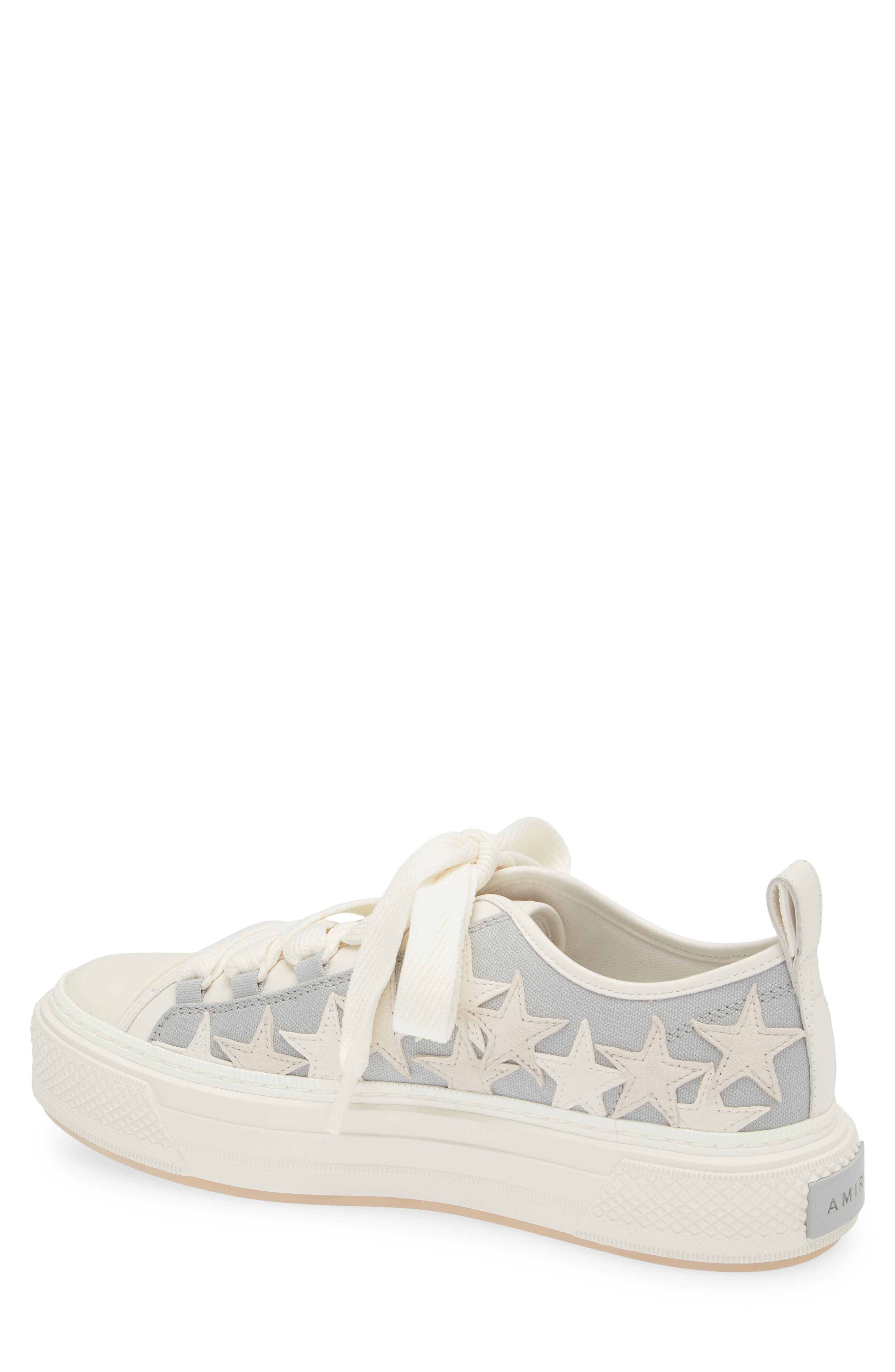 AMIRI Stars Court Low Sneaker, Alternate, color, Ash