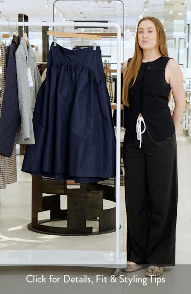 Delilah A-Line Midi Skirt, sales video thumbnail