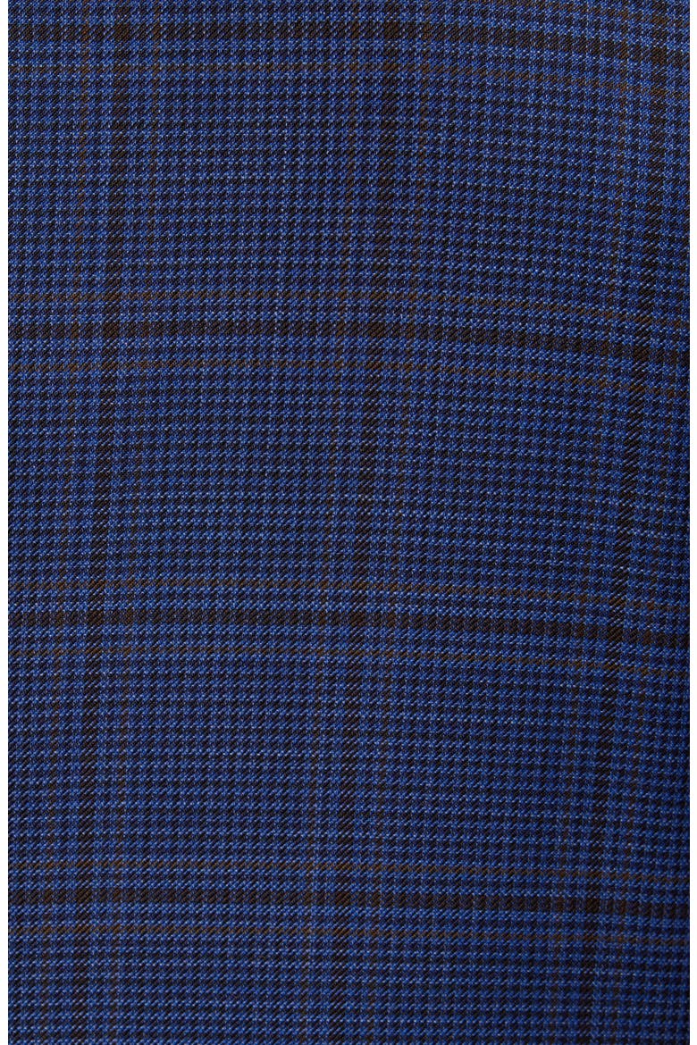 Jay Trim Fit Houndstooth Wool Sport Coat, Alternate, color, BLUE