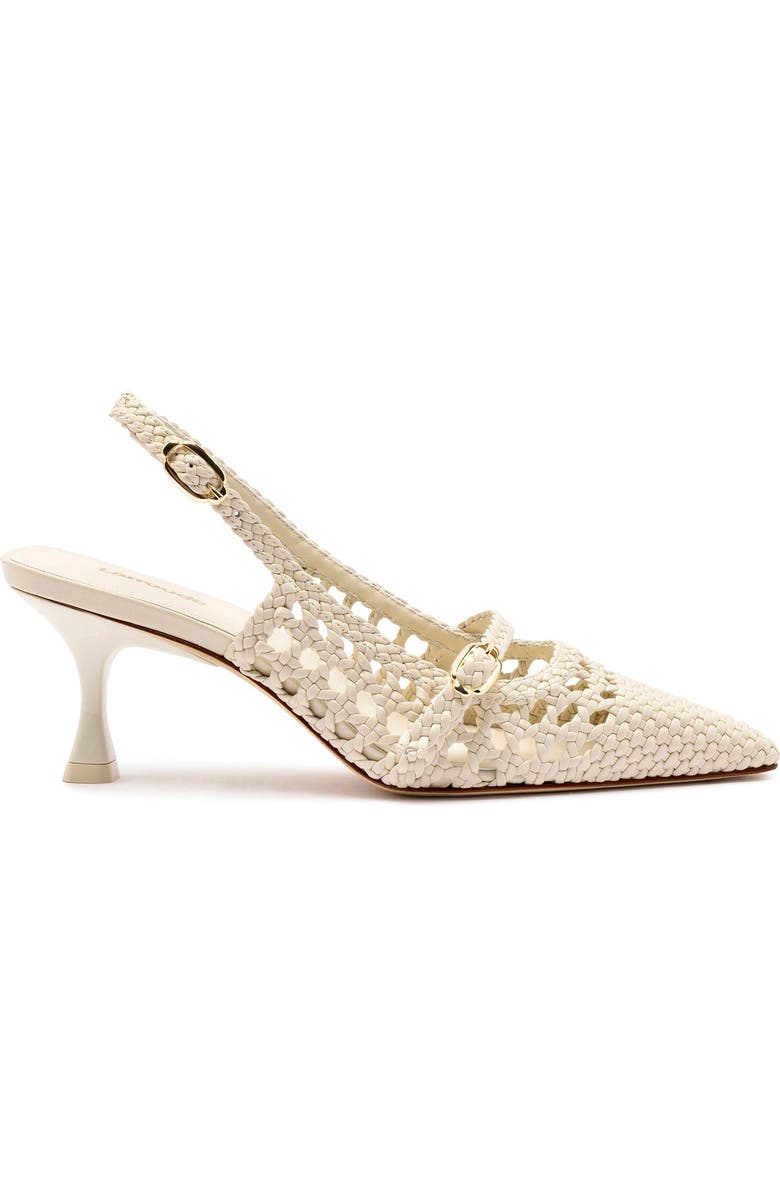 Larroudé Ines Pump, Main, color, Ivory Macrame