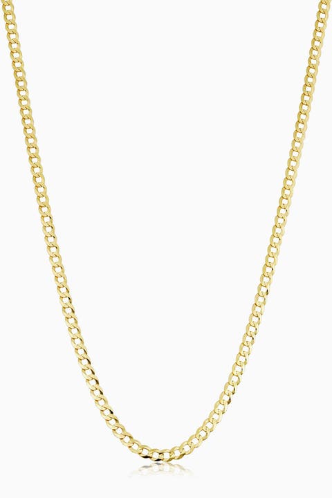 14K Yellow Gold Carmine Curb Choker