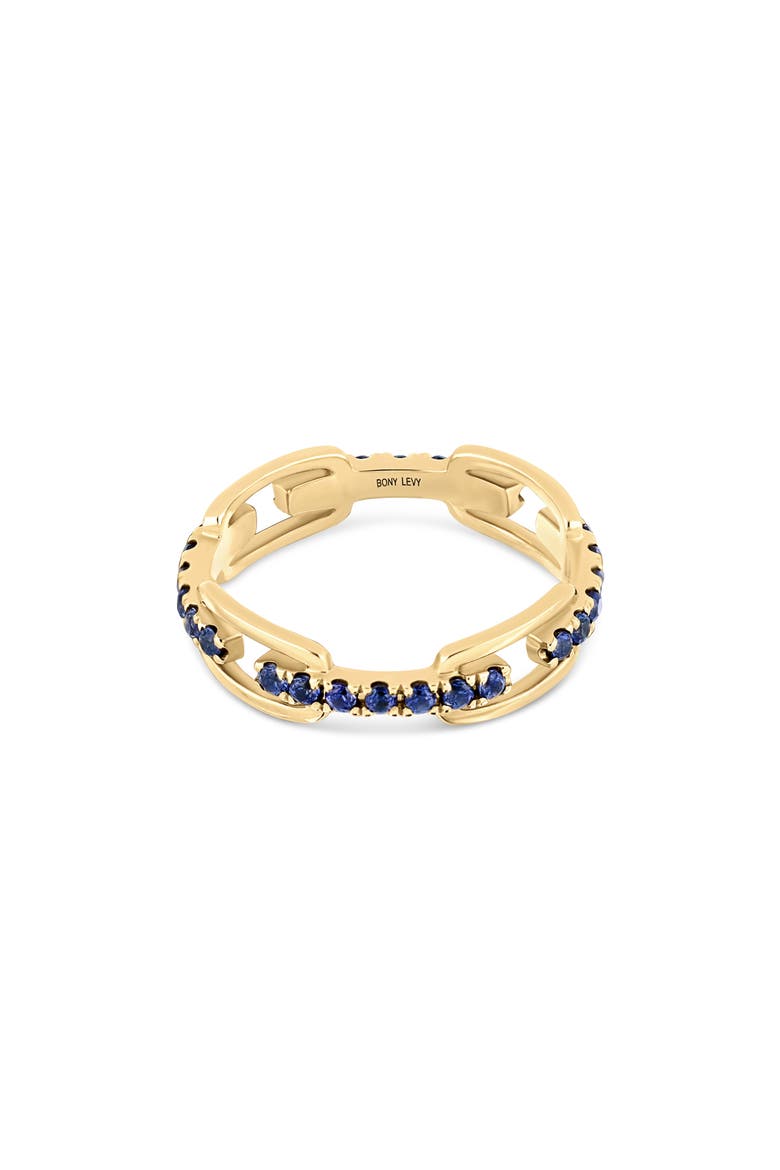 El Mar 18k Gold Sapphire Stackable Ring, Alternate, color, 18K YELLOW GOLD