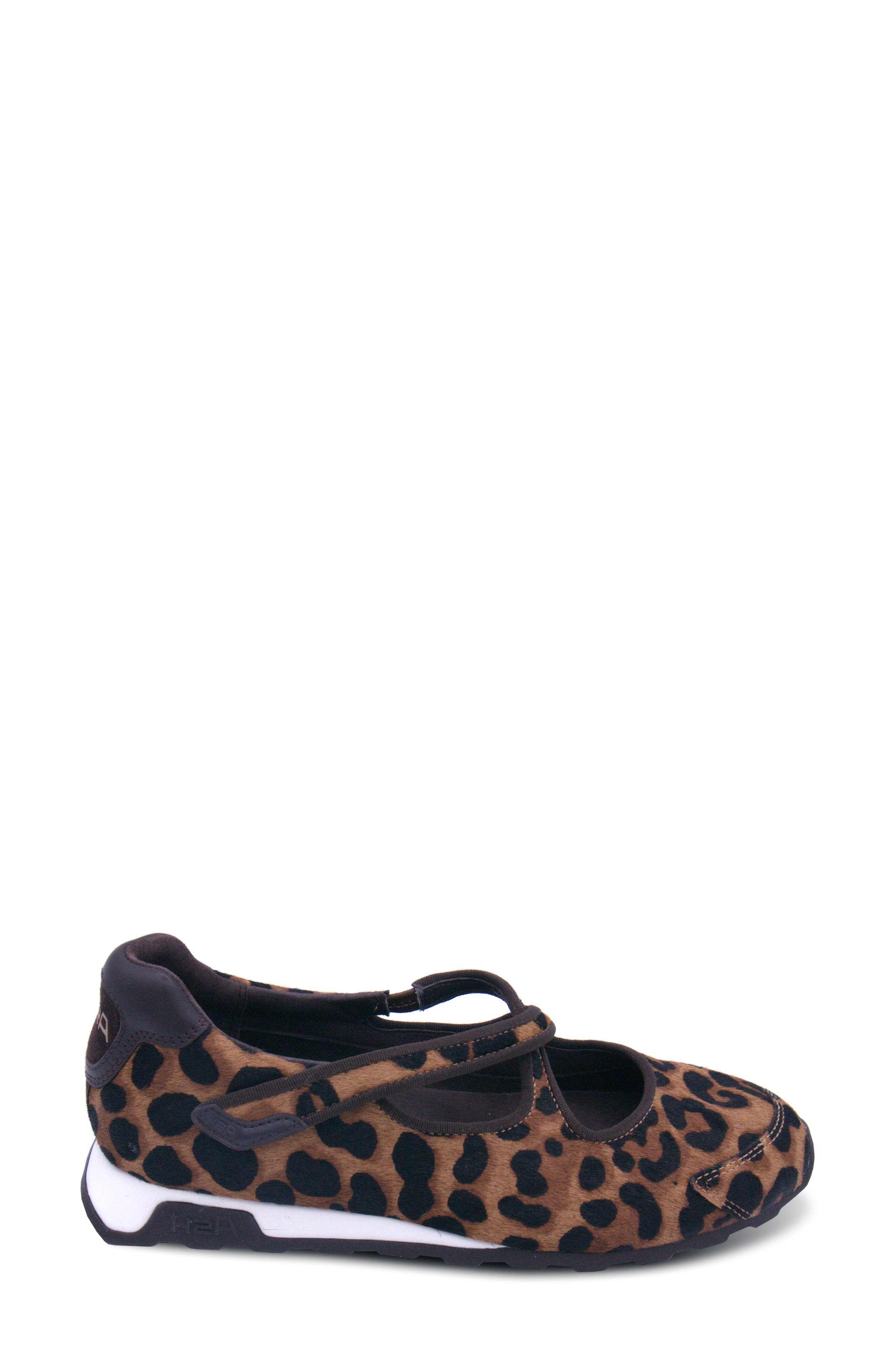 Kore Mary Jane Genuine Calf Hair Flat, Alternate, color, LEOPARD
