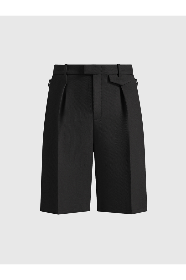 Auguste Tailored Bermuda Shorts, Alternate, color, Black