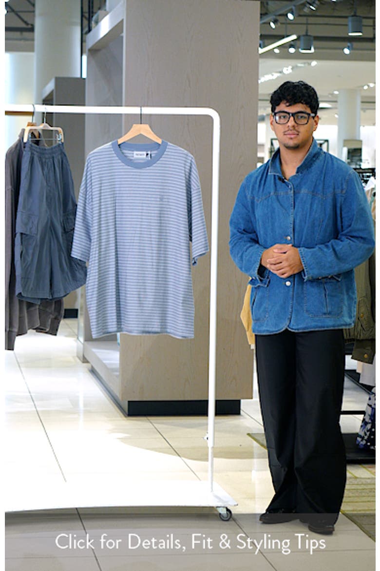 Dupree Oversize Stripe Cotton T-Shirt video