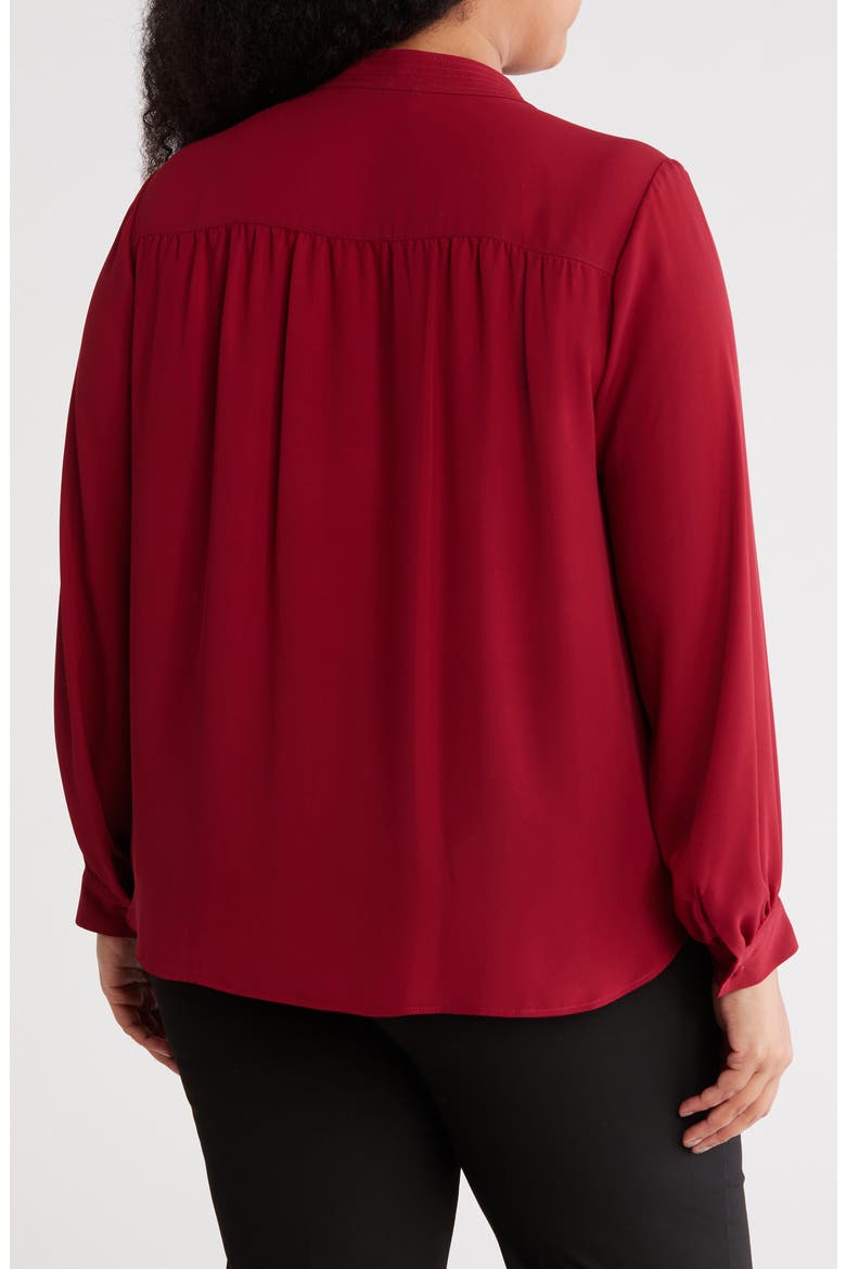 Long Sleeve Button-Up Shirt, Alternate, color, RED WINE