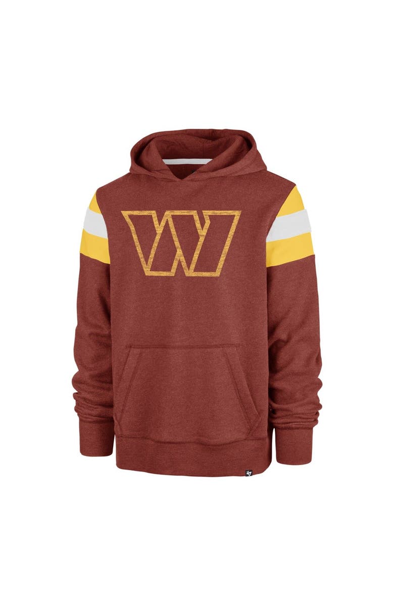 '47 Men's '47 Heathered Burgundy Washington Commanders Premier Nico Pullover Hoodie, Alternate, color, Burgundy