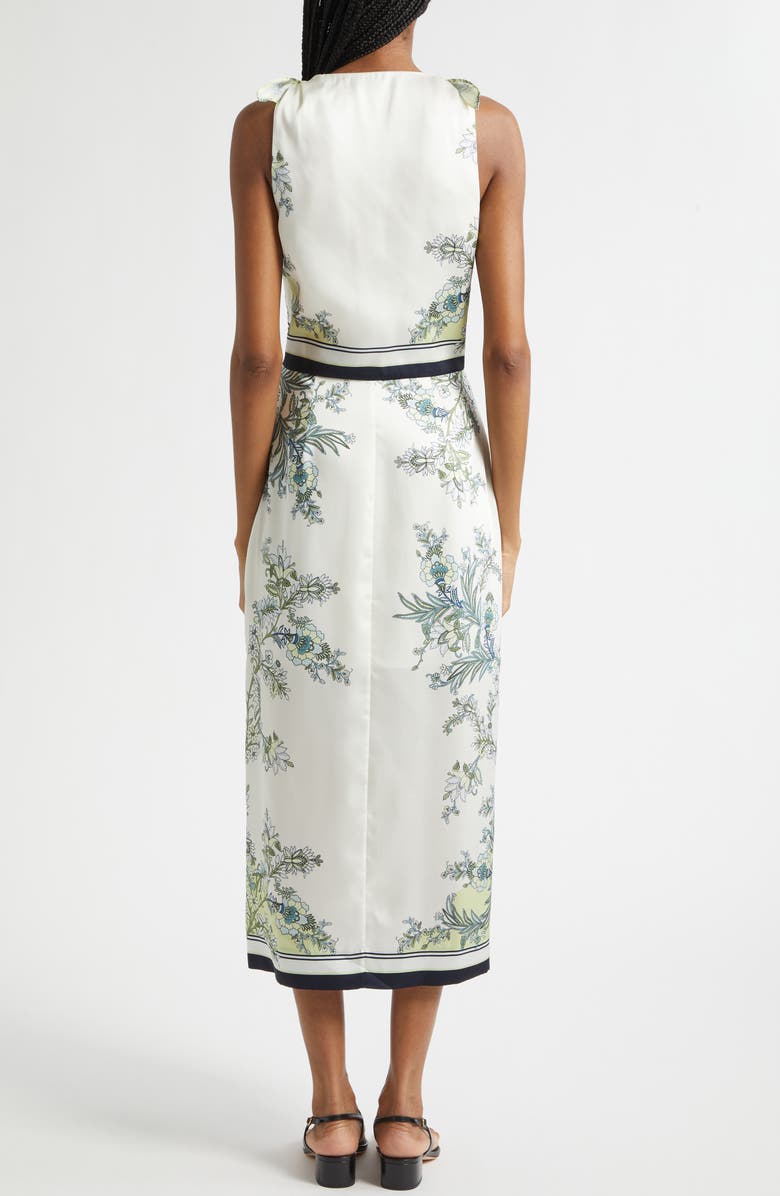 Veronica Beard Kaliza Print Sleeveless Maxi Dress, Alternate, color, Light Pistachio Multi