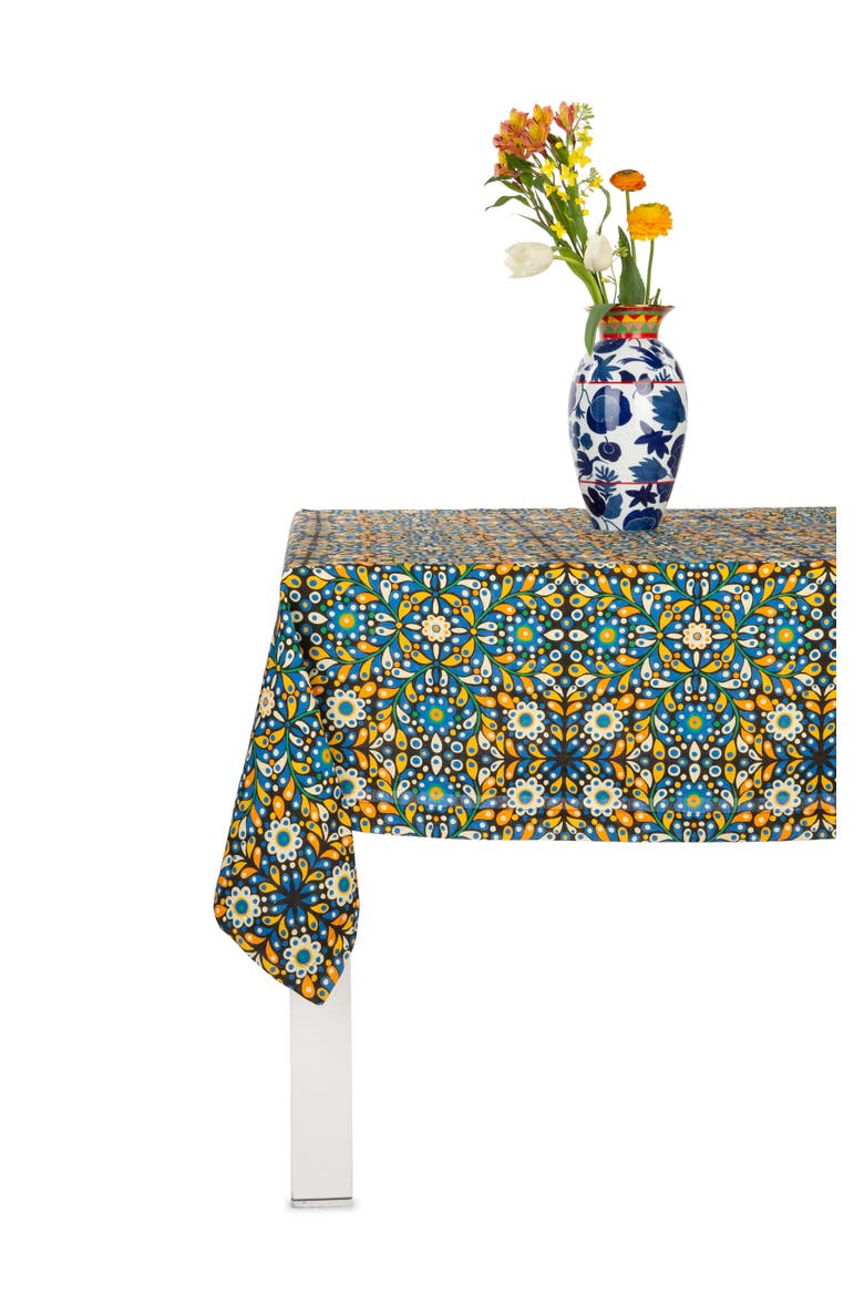Medium Tablecloth Confetti Blue, Alternate, color, Confetti Blue