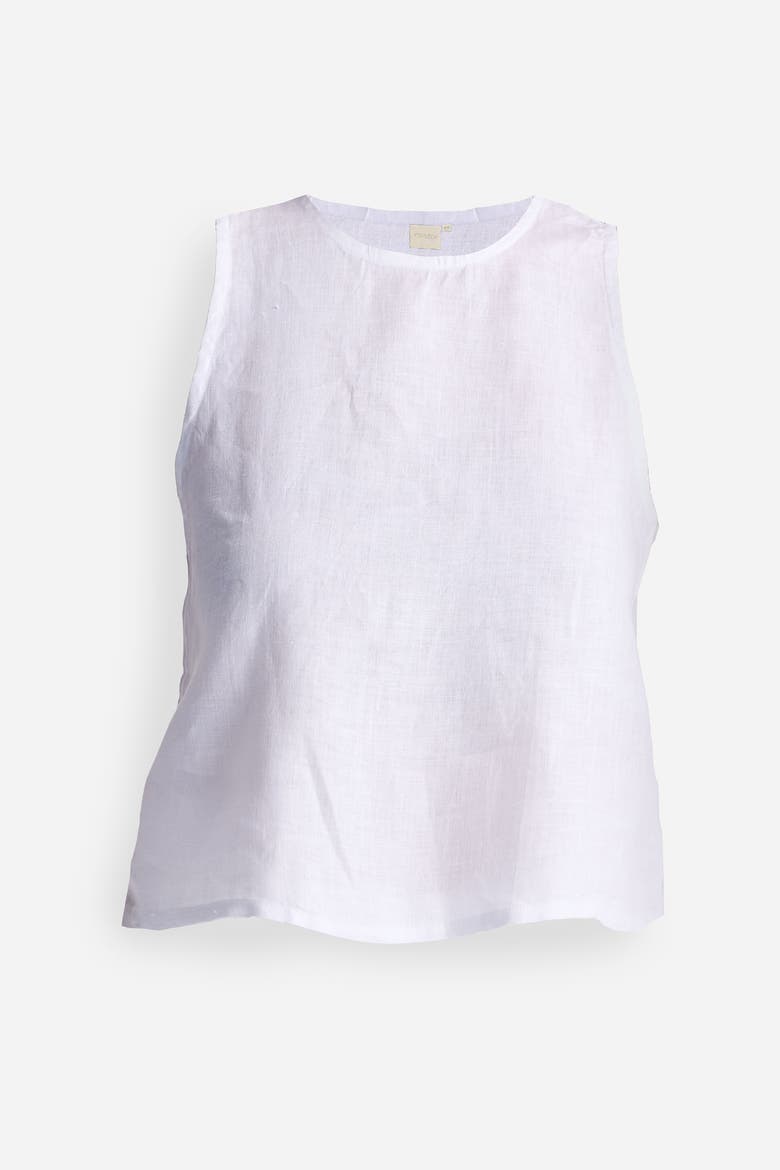 Button Back Embroidered Crop Top, Alternate, color, Coconut white
