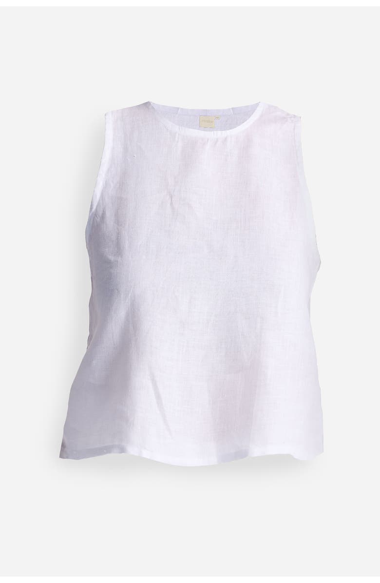 Reistor Button Back Embroidered Crop Top, Alternate, color, Coconut White