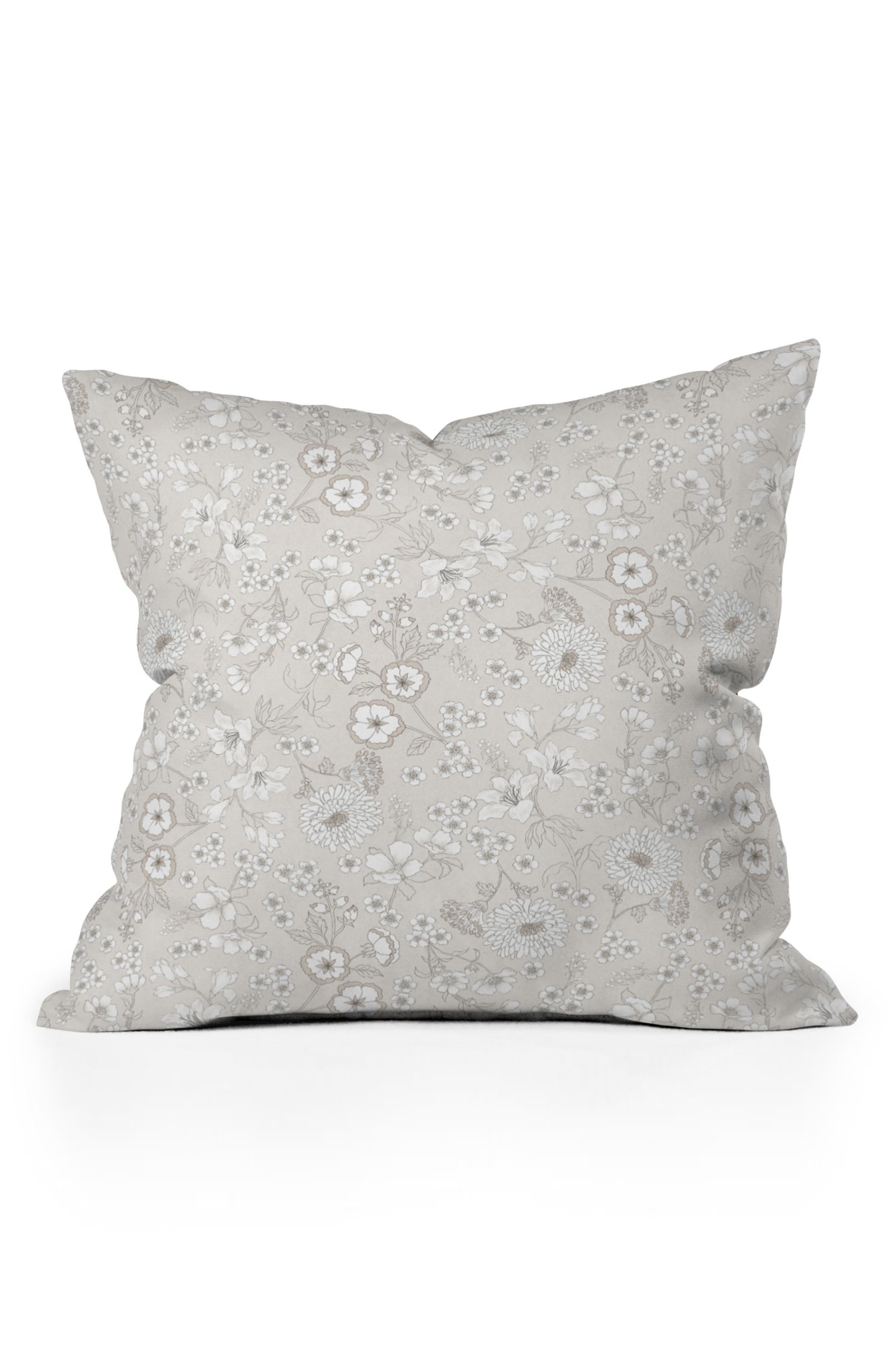 Audrey Floral Throw Pillow