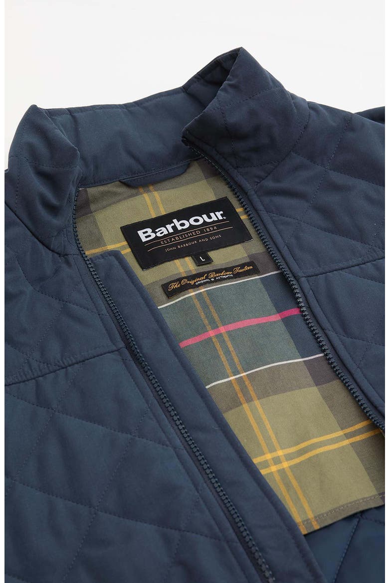 Sanded Quilted Vest, Alternate, color, NAVY