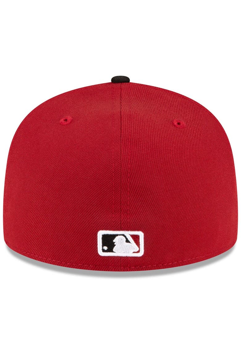 Men's New Era  Red/Black Arizona Diamondbacks Home Authentic Collection On-Field 59FIFTY Fitted Hat, Alternate, color, Red