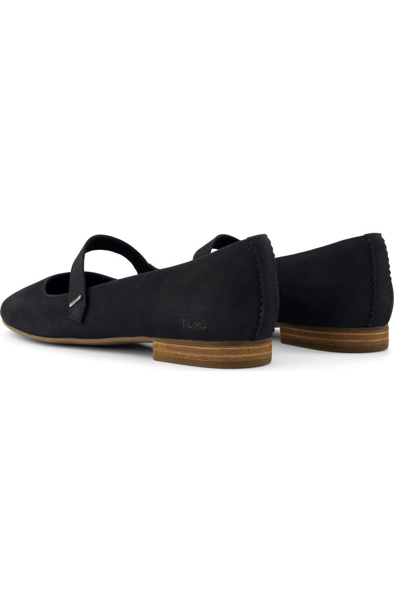 TOMS Bianca Mary Jane Flat, Alternate, color, Black Leather