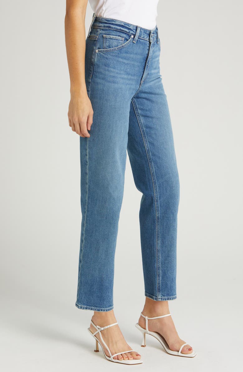 PAIGE Sarah High Waist Ankle Straight Leg Jeans, Alternate, color, Provcateur