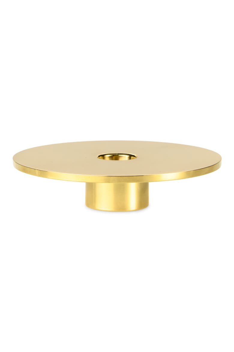 Eclipse Brass Candle Holder, Main, color, GOLD