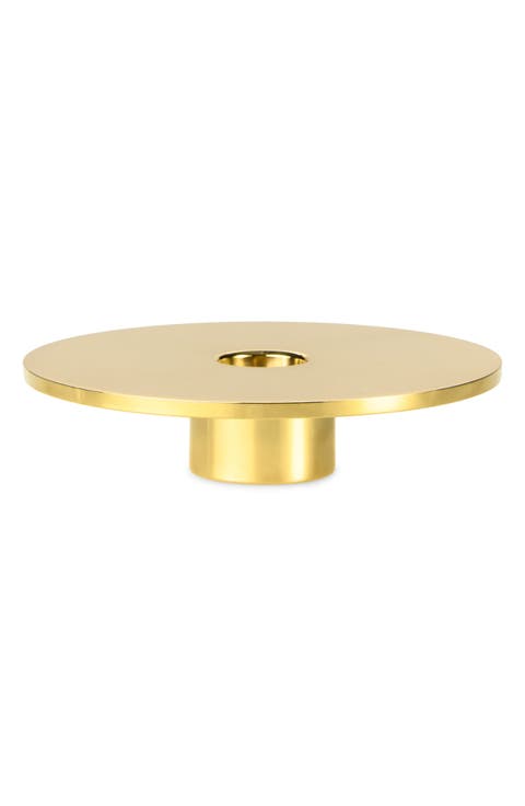 Eclipse Brass Candle Holder