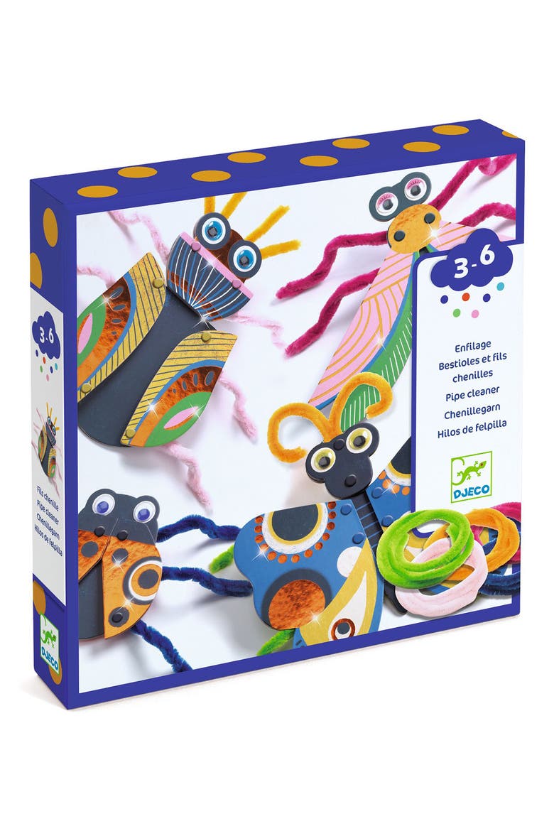 3D Collage Fuzzy Bugs Playset, Alternate, color, MULTI
