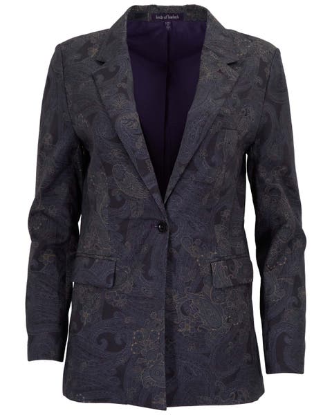 Paisley Explosion Womens Tailored Blazer