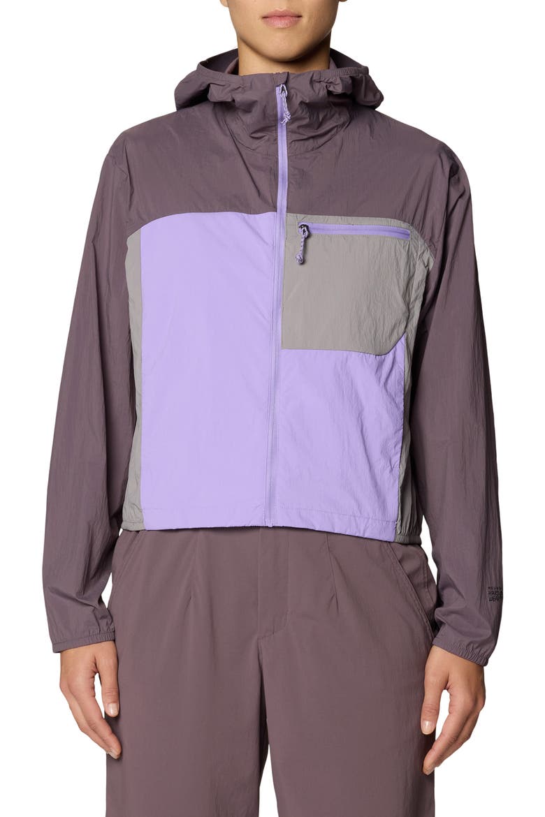 Wind Veil Hooded Jacket, Main, color, PURPLE SAGE/ HARBOR VIOLET