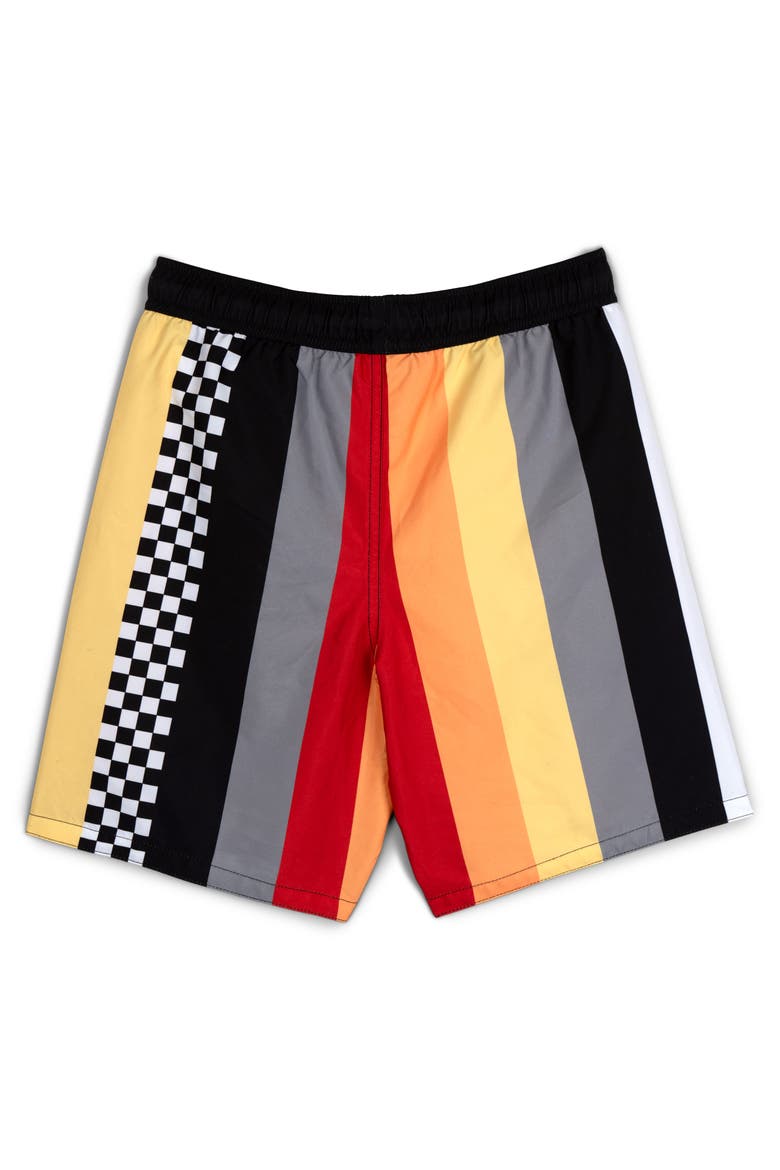 Pixar Swimwear 2-Piece Rash Guard and Swim Trunks Set, Alternate, color, McQueen Mater Red
