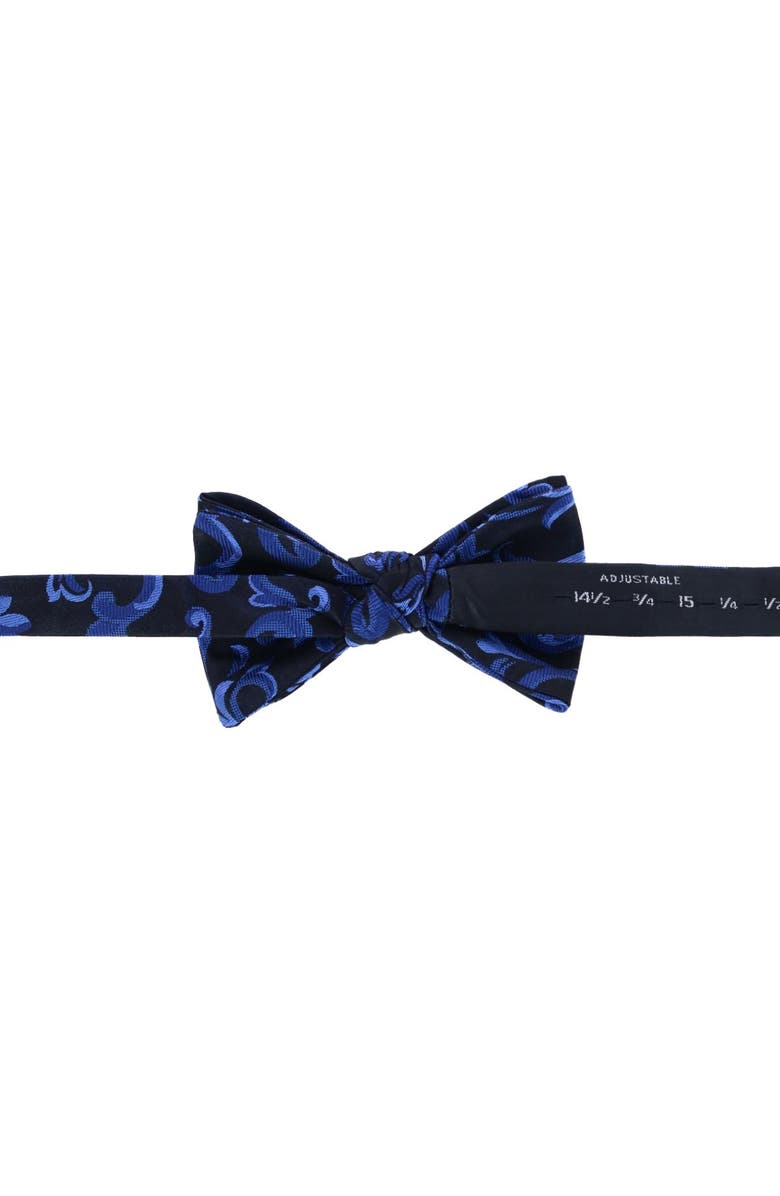 Trafalgar Christian the Romantic Brocade Silk Bow Tie, Alternate, color, Royal Blue