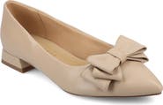 Journee Collection Ophelia Bow Pointed Toe Flat
