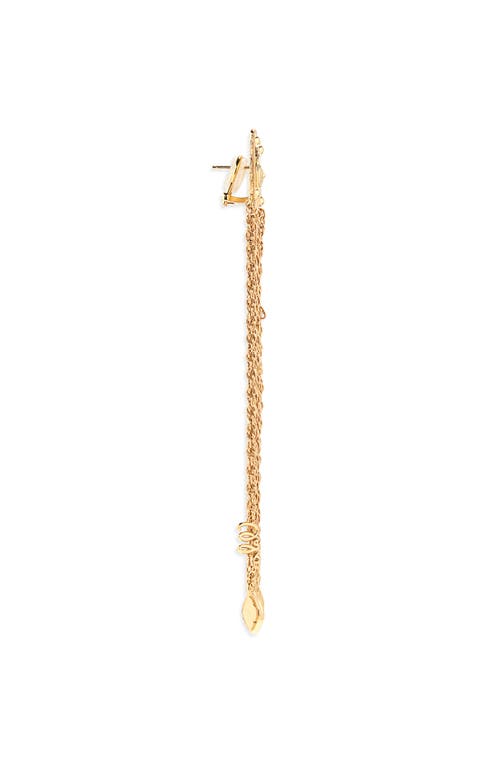 Chloé Chain-fringed Gold-tone Earrings