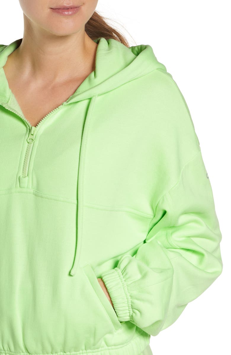 Alo Stadium Quarter Zip Hoodie, Alternate, color, 