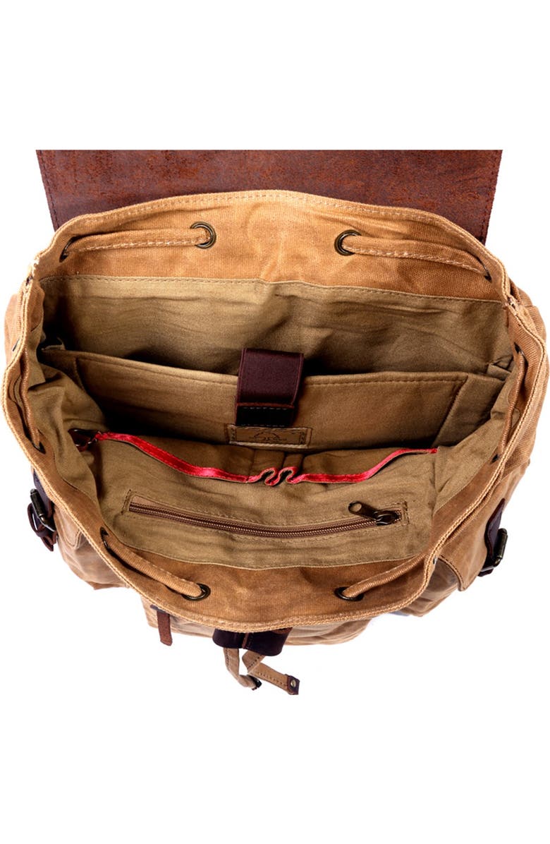 THE SAME DIRECTION Stone Creek Waxed Canvas Backpack, Alternate, color,