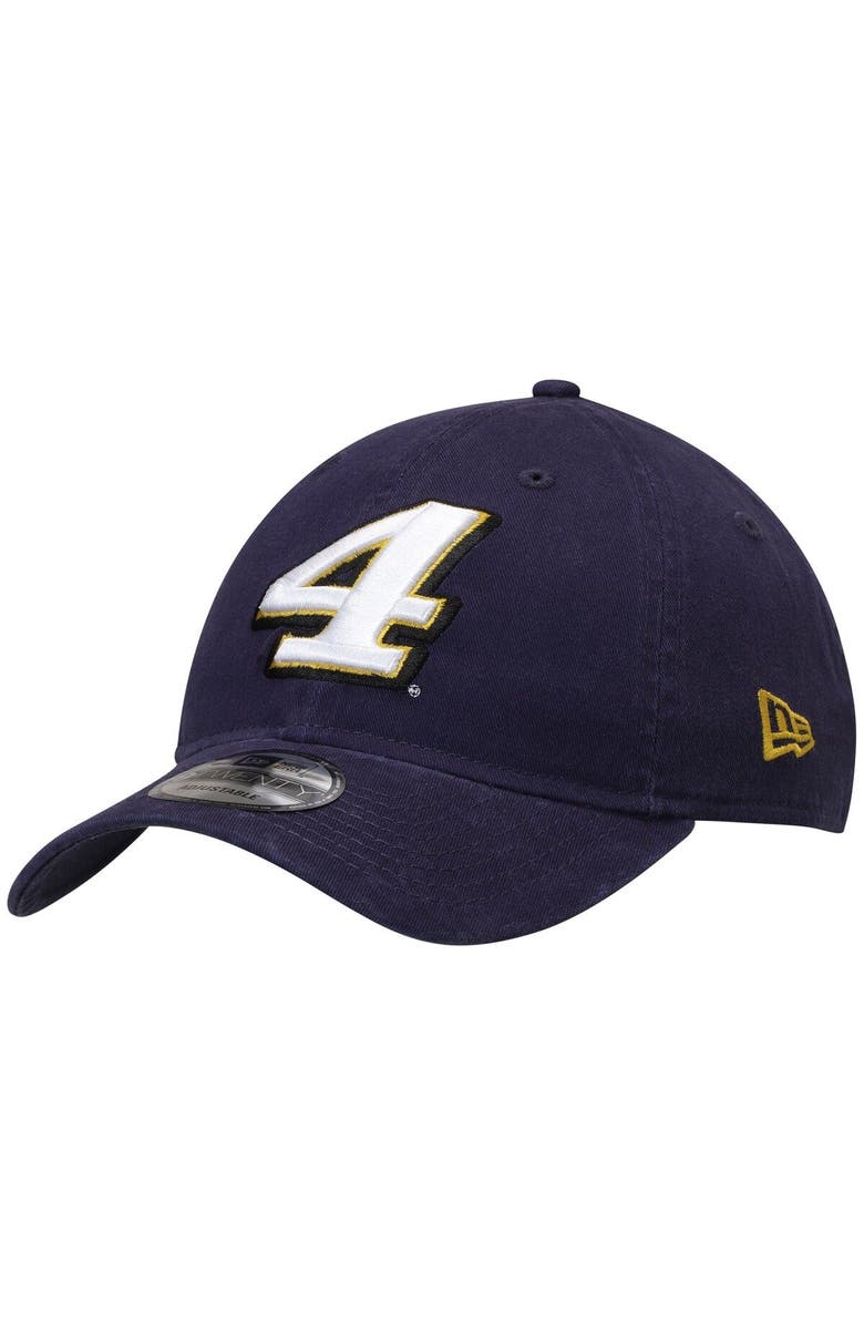 New Era Men's New Era Navy Kevin Harvick Enzyme Washed 9TWENTY Adjustable Hat, Main, color,