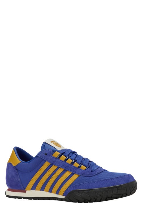 K-Swiss Vintage Trainer Low Top Sneaker in Surf The Web/Gold Flake 